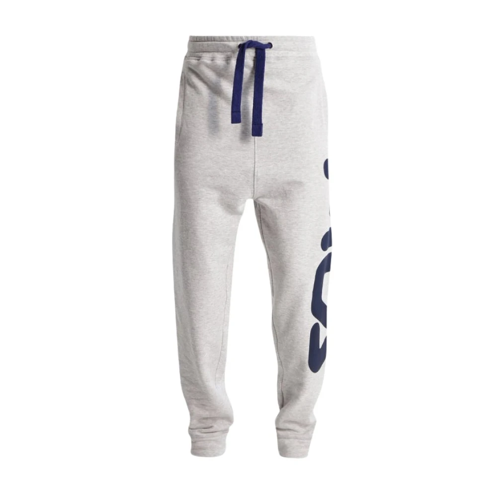 Fila Klassieke Pluche Trainingsbroek in Grijs Gray Heren