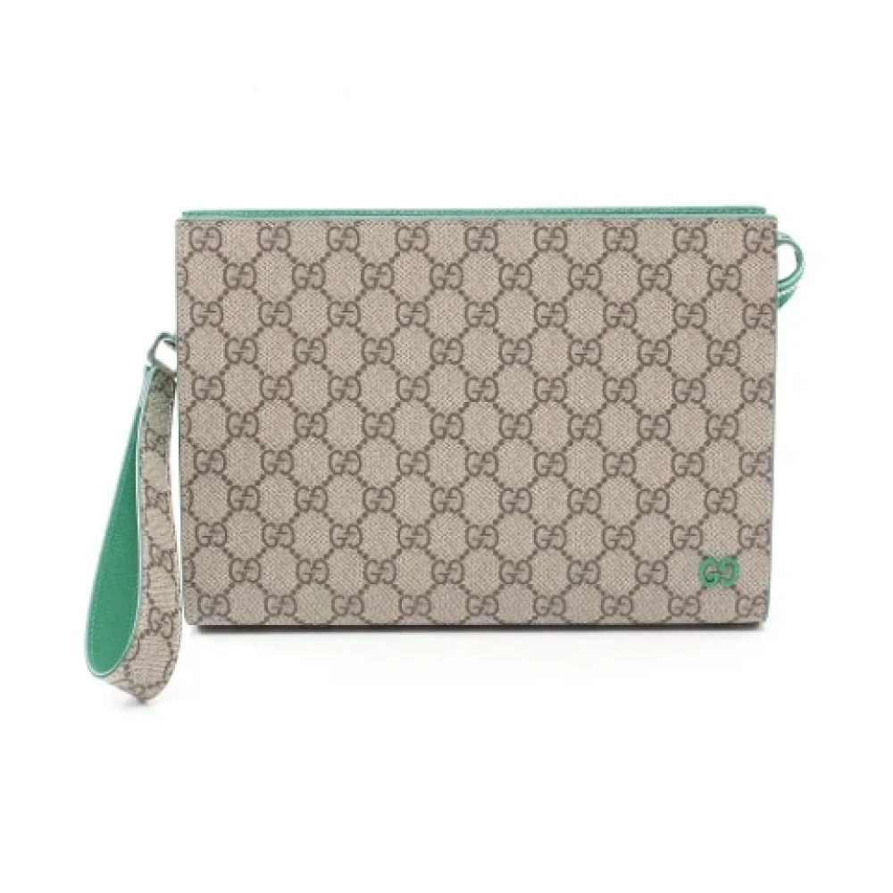 Gucci Vintage Pre-owned Leather gucci-bags Green Dames