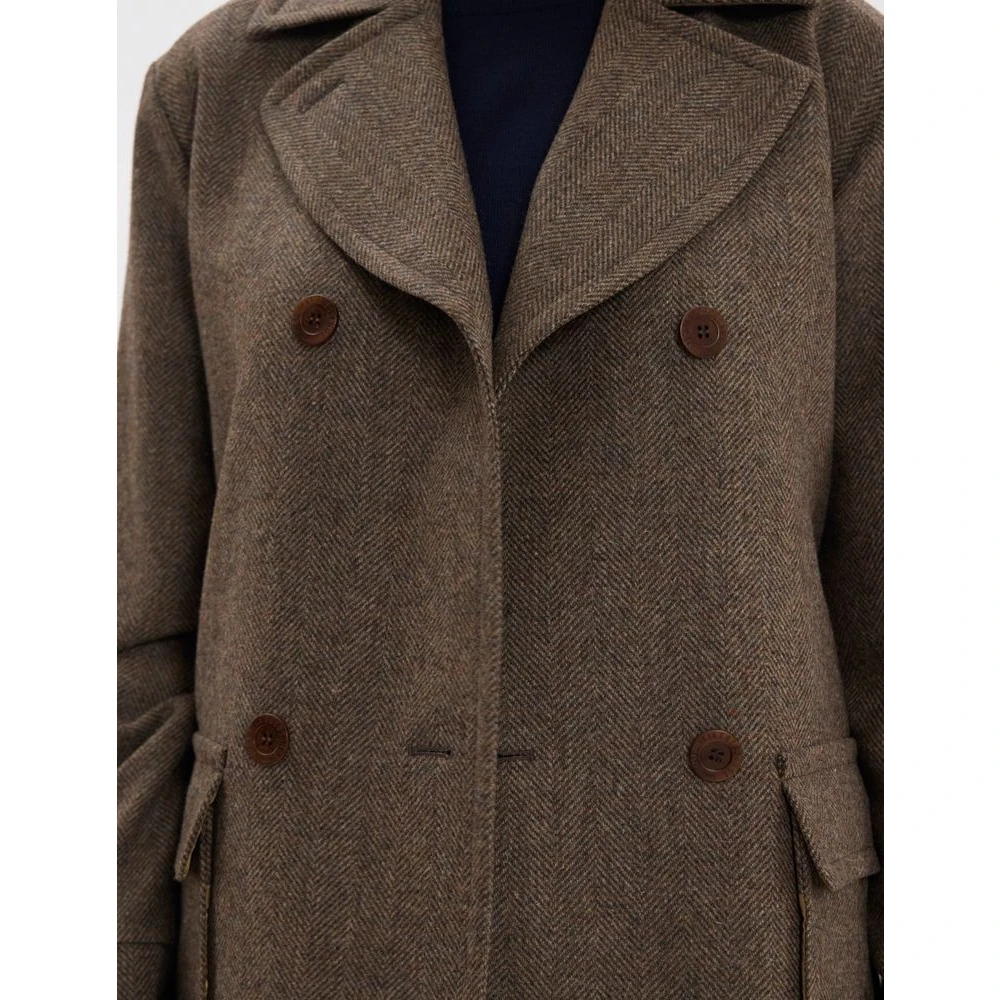 Ines De La Fressange Paris Romaric Coat Brown Dames