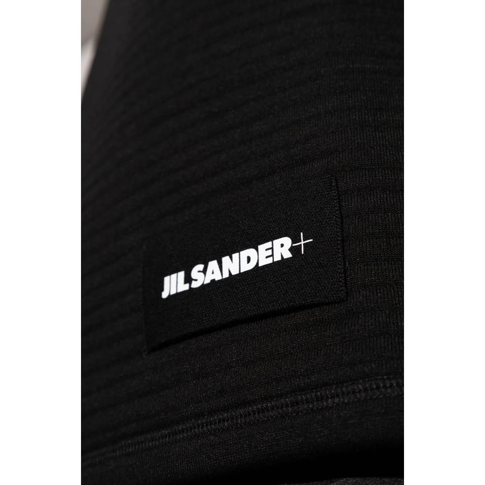 Jil Sander Top met logo Black Dames