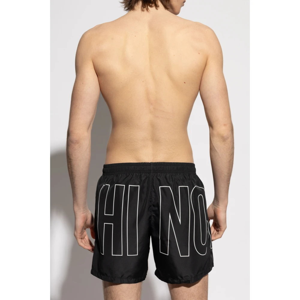 Moschino Zwembroek Black Heren