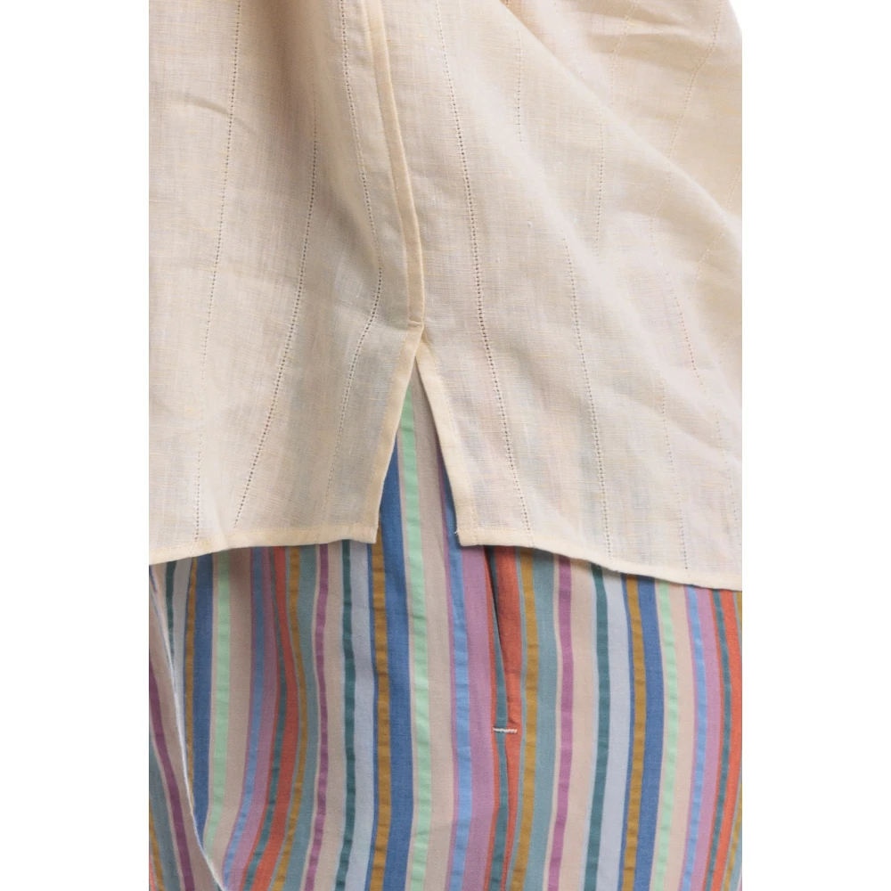 Xacus Korte mouw overhemd Beige Dames