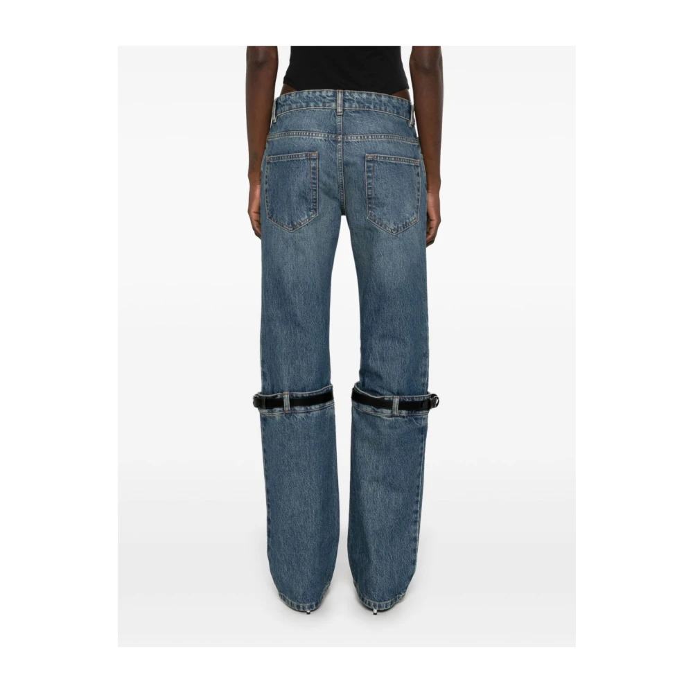Coperni Blauwe Broek met Riemlussen Blue Dames