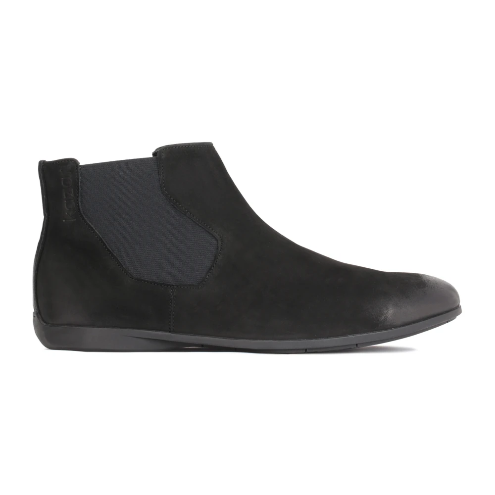 Kazar Nubuck Chelsea Boots Platta Sula Black, Herr