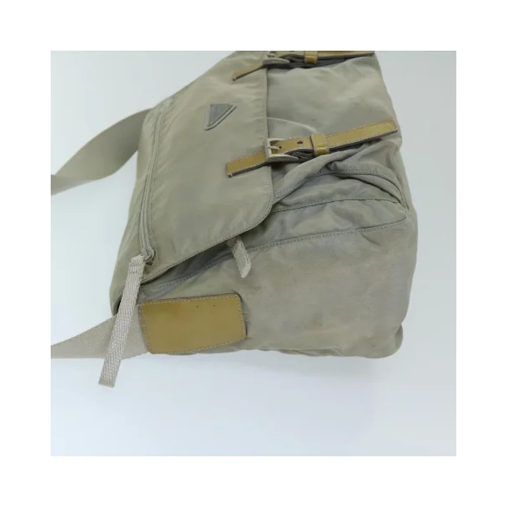 Prada Vintage Pre-owned Nylon prada-bags Gray Dames