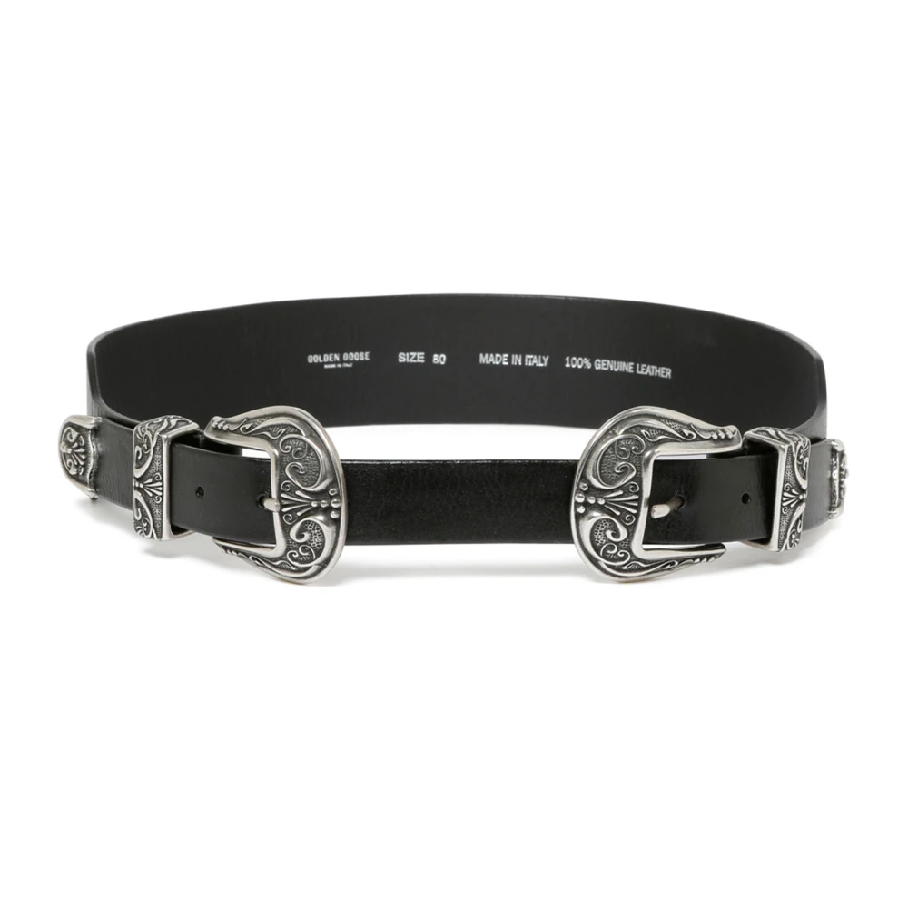 Golden Goose Stijlvolle Riem Black Dames