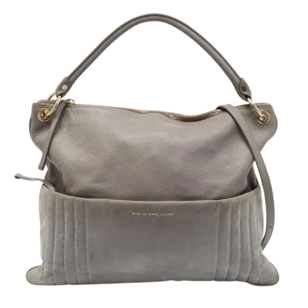 Marc Jacobs Pre-owned Leather shoulder-bags Gray Dames