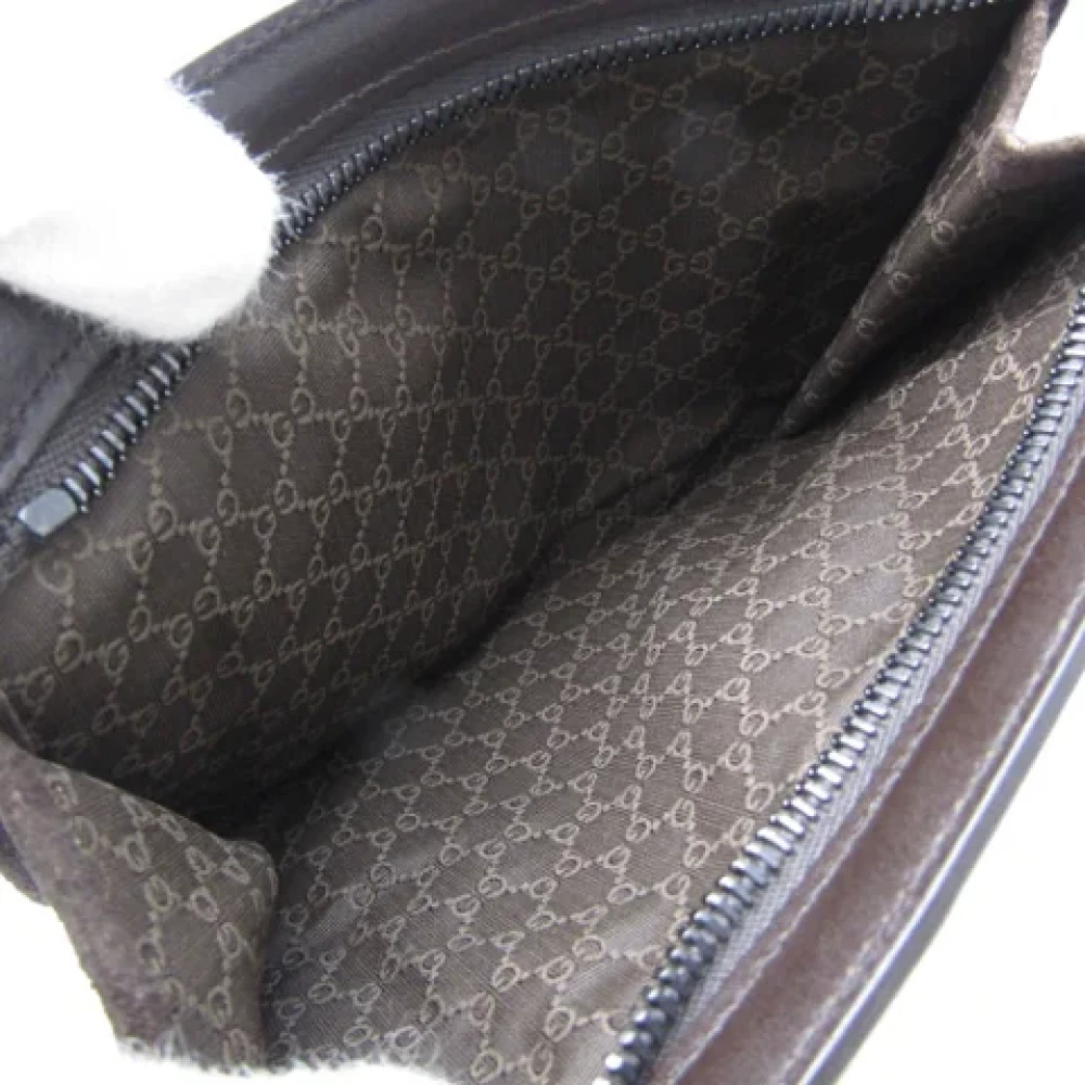 Gucci Vintage Pre-owned Leather gucci-bags Brown Dames