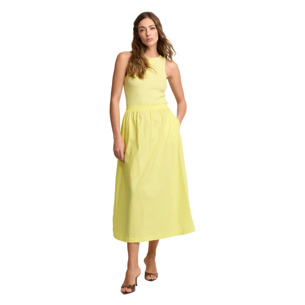 Kocca Yellow Neirus Dress - Female - Midi Dresses - Xl - Dresses