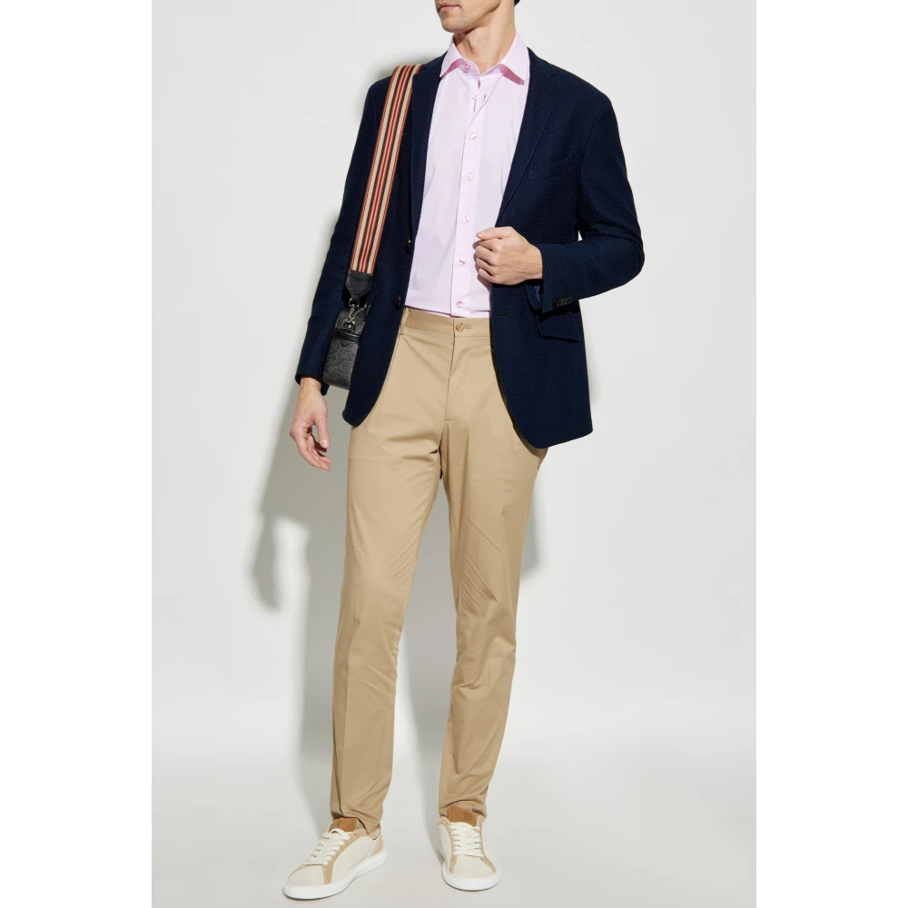ETRO Katoenen overhemd Pink Heren