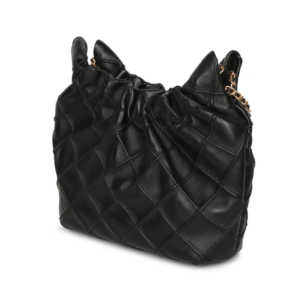 TORY BURCH Zwarte Gewatteerde Leren Mini Tas Black Dames