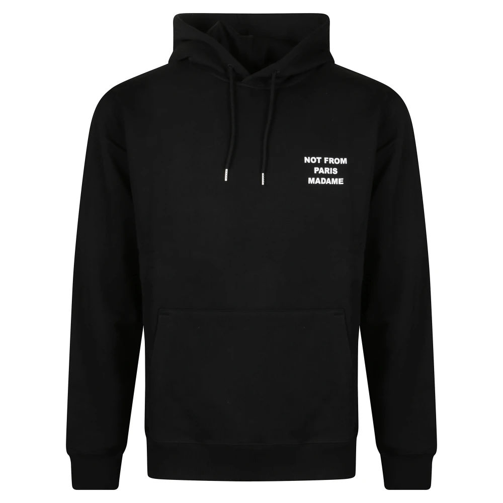 Drole De Monsieur Men's Black Hoodies, M, Le Hoodie Slogan