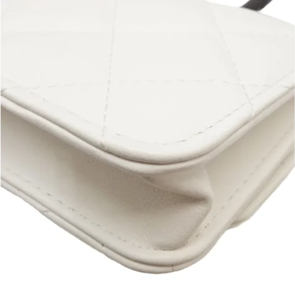 Chanel Vintage Pre-owned Leather wallets White Dames