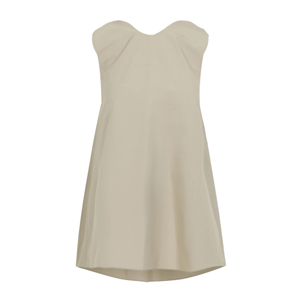 Carven Women's Beige Drape Back Top