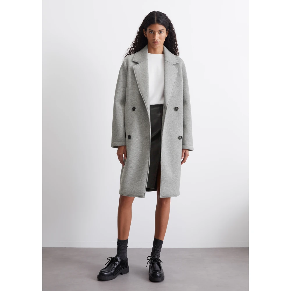 Marc O'Polo Scuba jersey coat regular Gray Dames