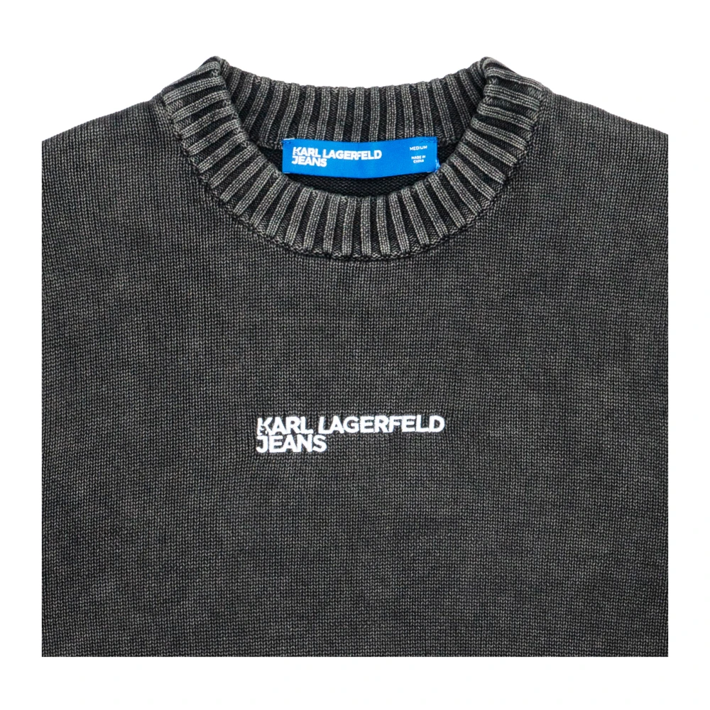 Karl Lagerfeld breiwerk en katoenen sweatshirts Black Heren