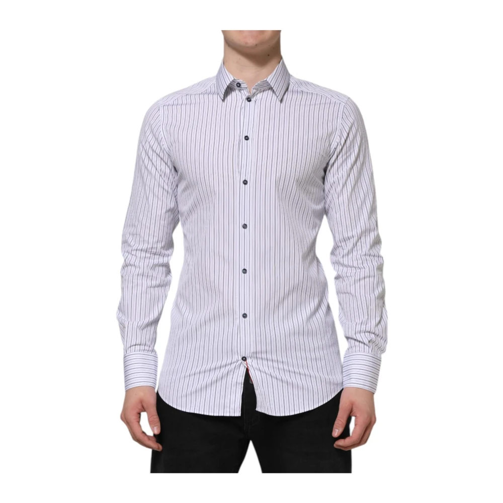 Dolce & Gabbana Men's Striped Cotton Formal Shirt