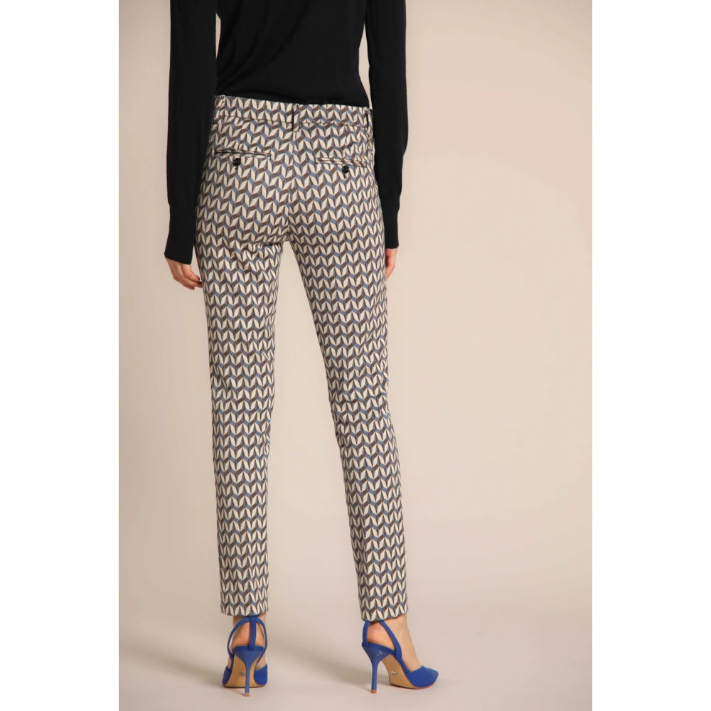 Mason's Geometrische Slim Fit Chino Broek Multicolor Dames