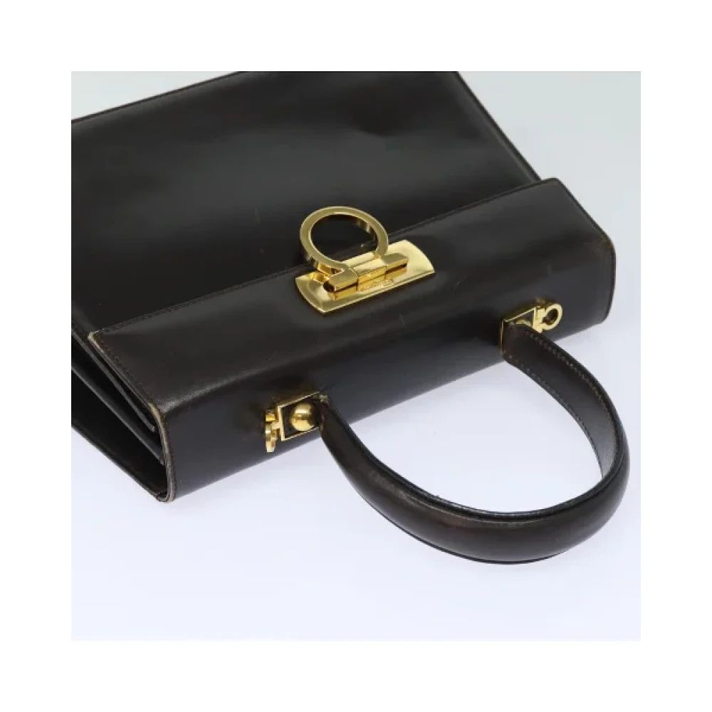 Salvatore Ferragamo Pre-owned Leather handbags Black Dames