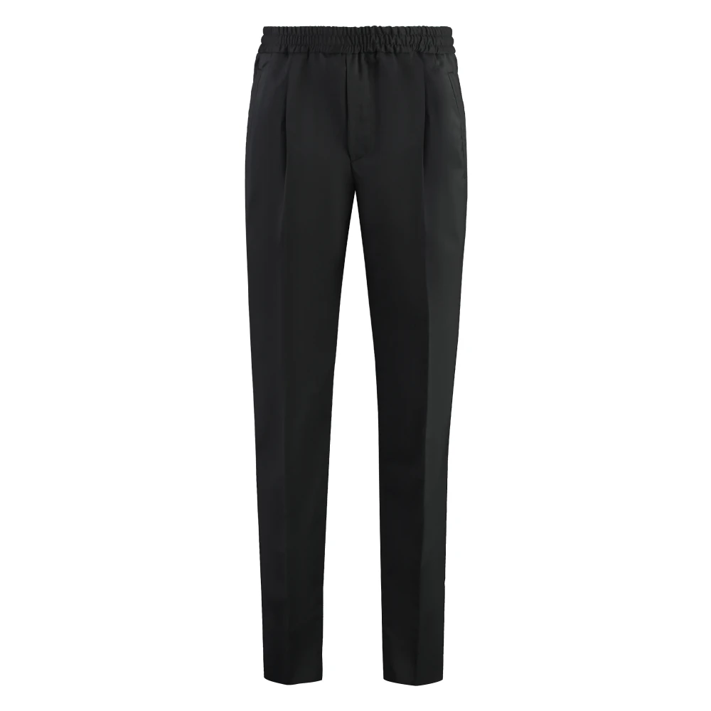 Ermenegildo Zegna Wollen sweatpants met zakken Black Heren
