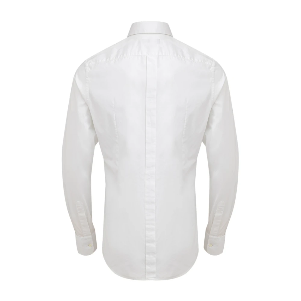 Dolce & Gabbana Geborduurd Reliëf Overhemd White Heren