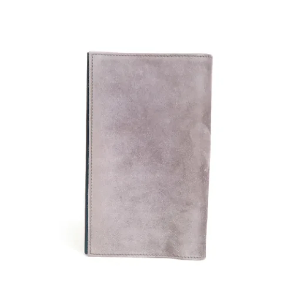 Hermès Vintage Pre-owned Leather home-office Gray Dames