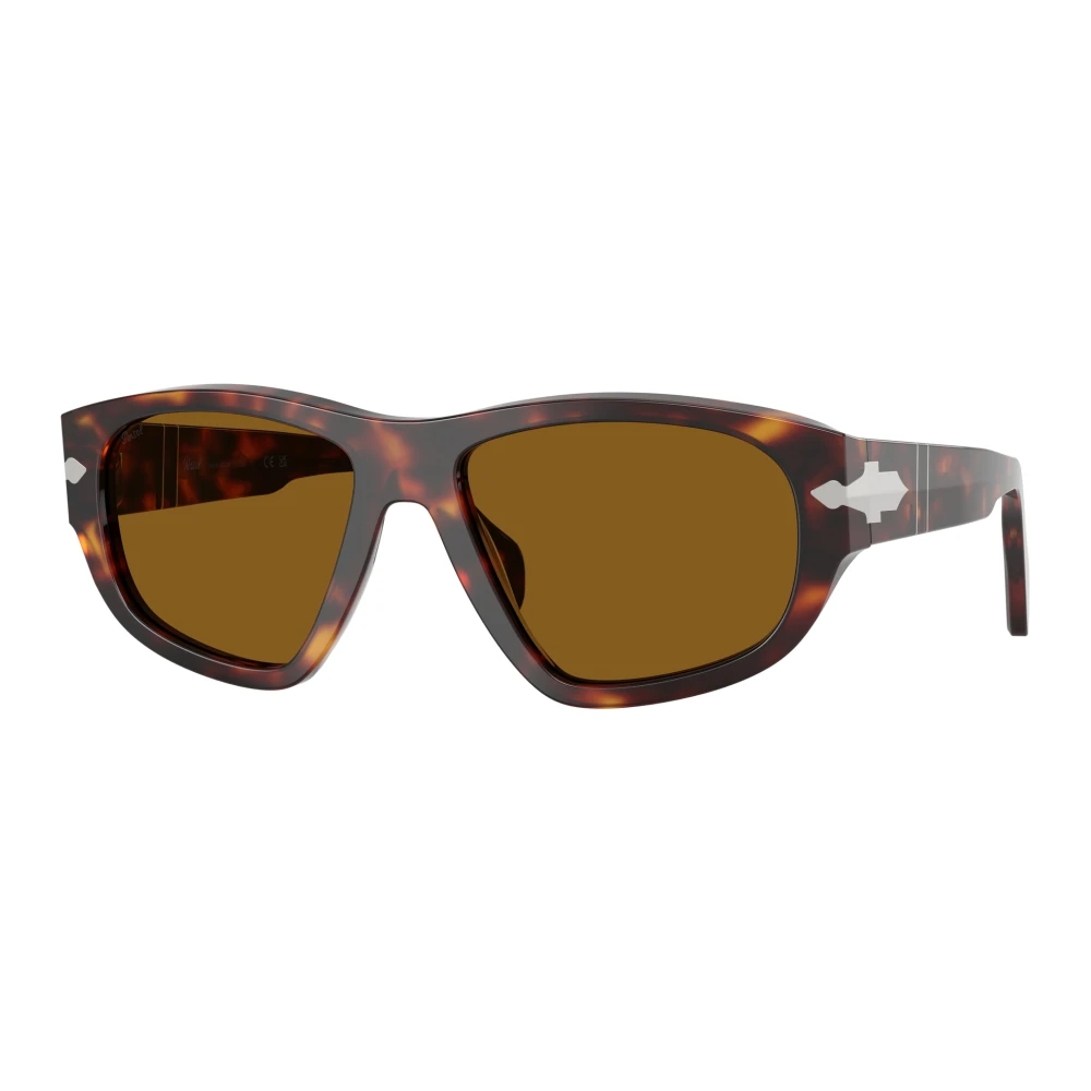 Persol Unisex Brown Sunglasses, 58 Mm, Stylish Sunglasses In Tortoiseshell