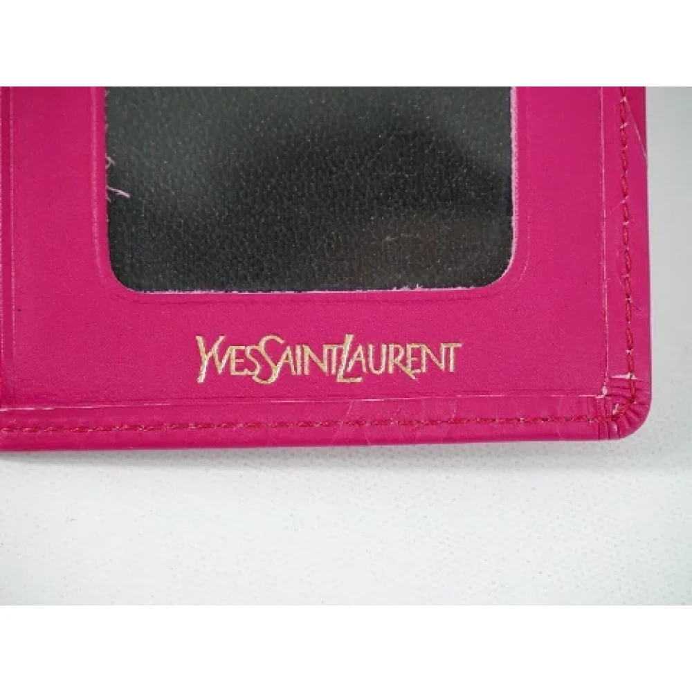 Yves Saint Laurent Vintage Pre-owned Leather home-office Pink Dames