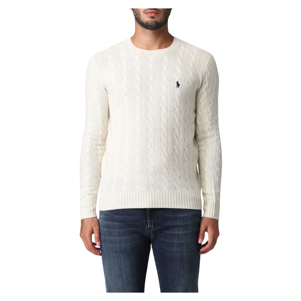 Polo Ralph Lauren Round-Neck Knitwear - Male - Round-Neck Knitwear - Beige - S - Knitwear