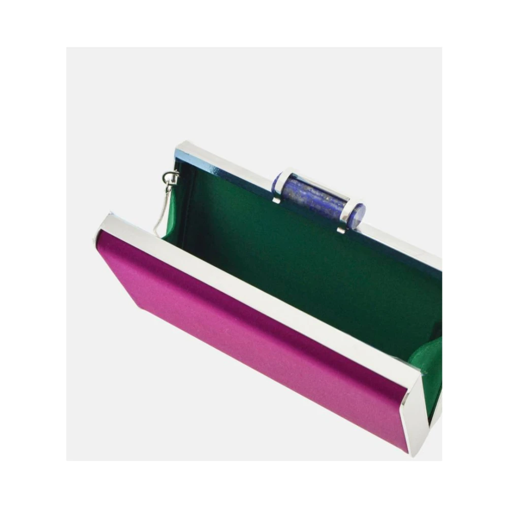 Carolina Herrera Scala Insignia Clutch Tas Pink Dames