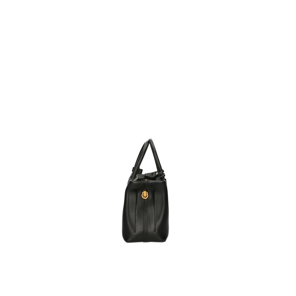 V73 Zwarte Schoudertas met Ritssluiting Black Dames