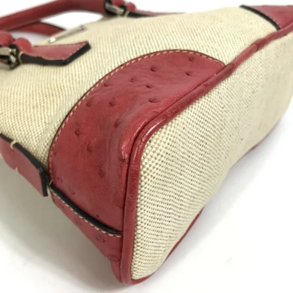 Prada Vintage Pre-owned Fabric prada-bags Beige Dames
