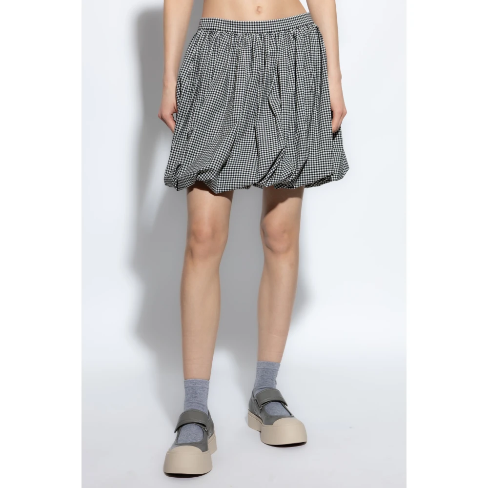 Marni Korte geruite rok Black Dames