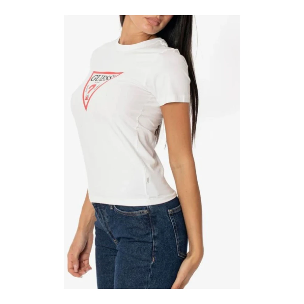 Guess Logo T-shirt White Dames