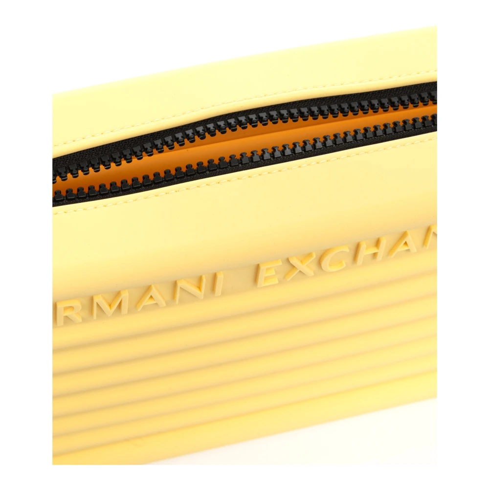 Armani Exchange Stijlvolle Crossbody Tas met Verstelbare Band Yellow Heren
