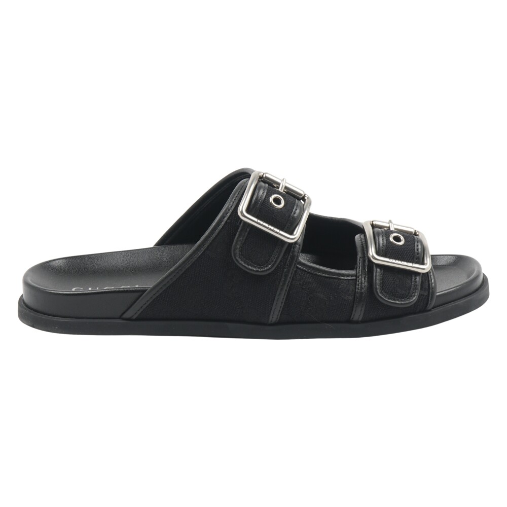 GUCCI ブラック グルカサンダル　GGマーモントロゴ Gucci Sandals • Shop Sandals from Gucci online at Miinto