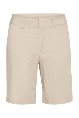 Högmidjade City Shorts Fjädergrå