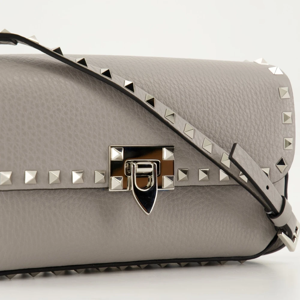 Valentino Garavani Rockstud Schoudertas Grijs Gray Dames