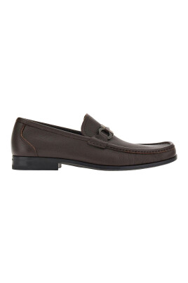 brown-calfskin-loafer-with-gancini-ornament
