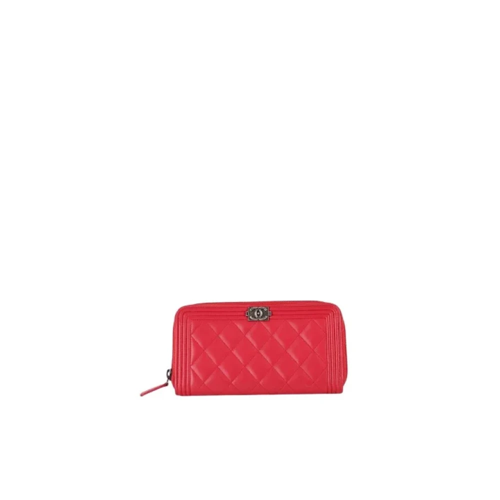 Chanel Vintage Pre-owned Leather wallets Pink Dames