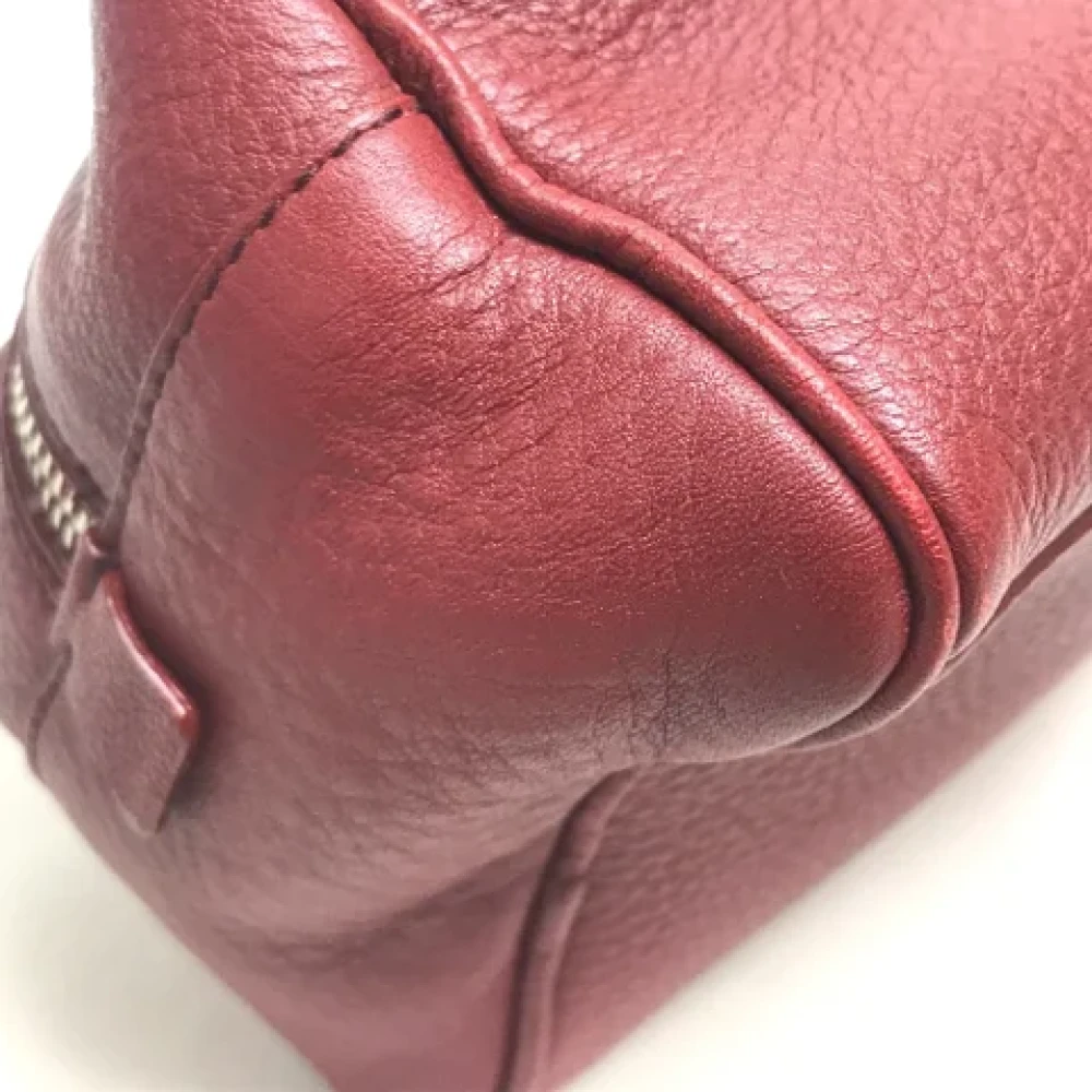 Prada Vintage Pre-owned Leather prada-bags Red Dames