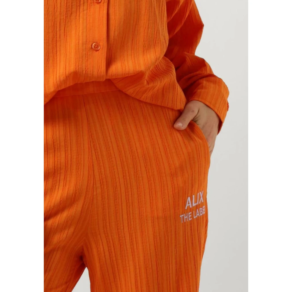 Alix The Label Wijde Pijpenbroek Orange Dames