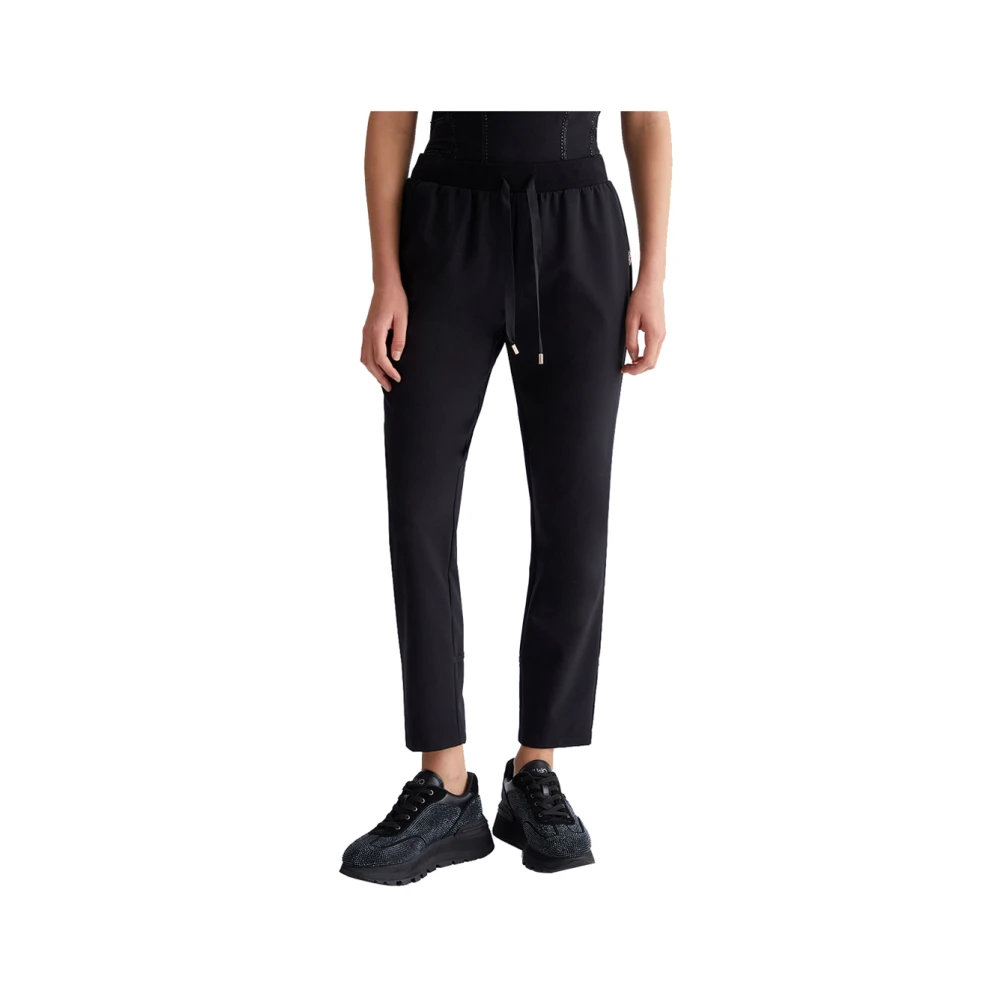 Liu Jo Zwarte elegante broek voor vrouwen Black Dames