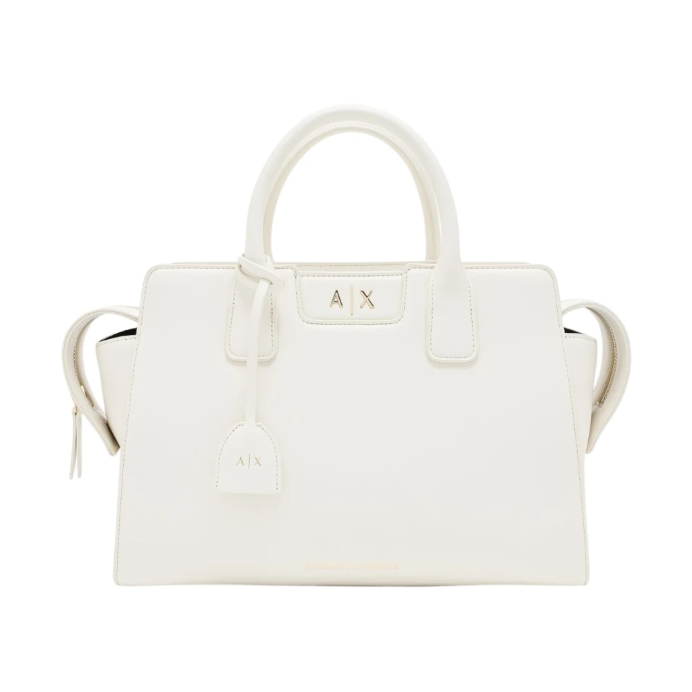 Armani Exchange Femme Blanc Sacs, Taille: One Size Shopping Bag