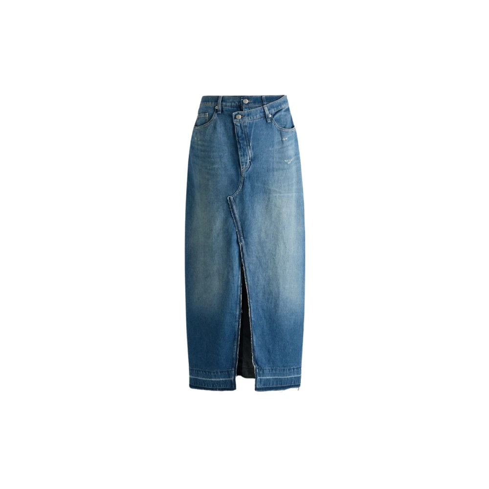Hugo Boss Stijlvolle Rok voor Vrouwen Blue Dames