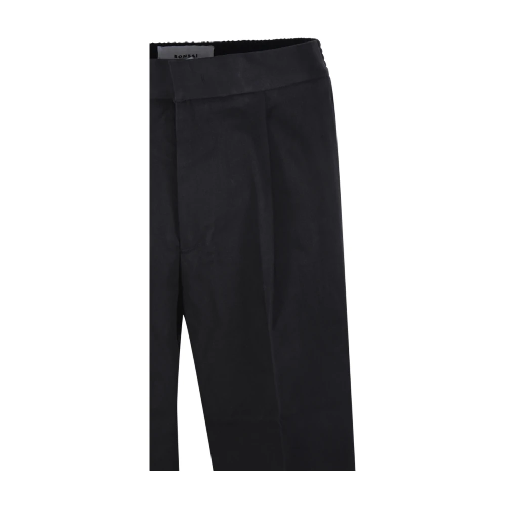 Bonsai Zwarte Loose Fit Broek Black Heren