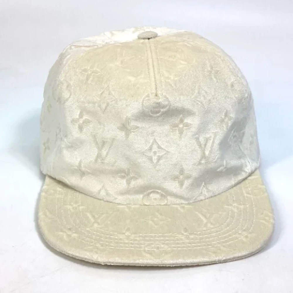 Louis Vuitton Vintage Pre-owned Fabric hats White Dames