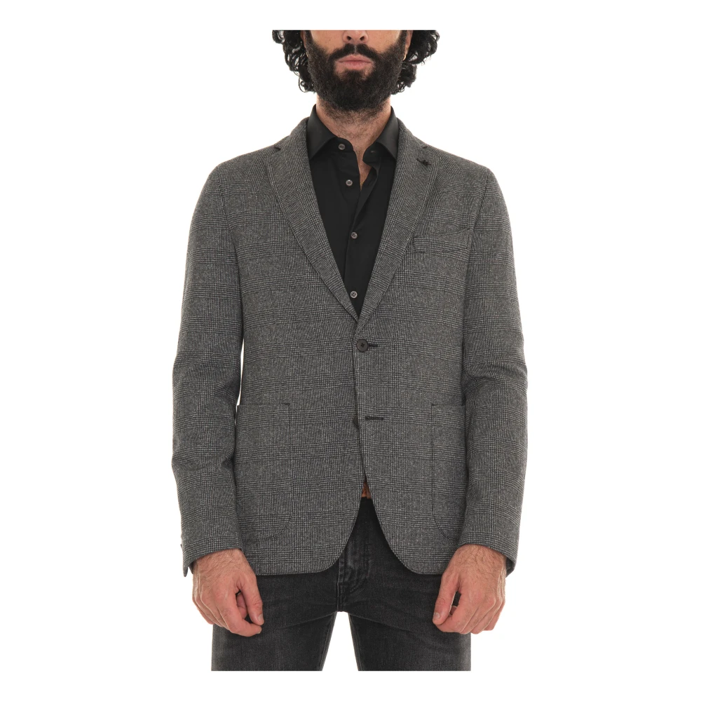 Michael Kors Glencheck Jersey Jack Gray Heren