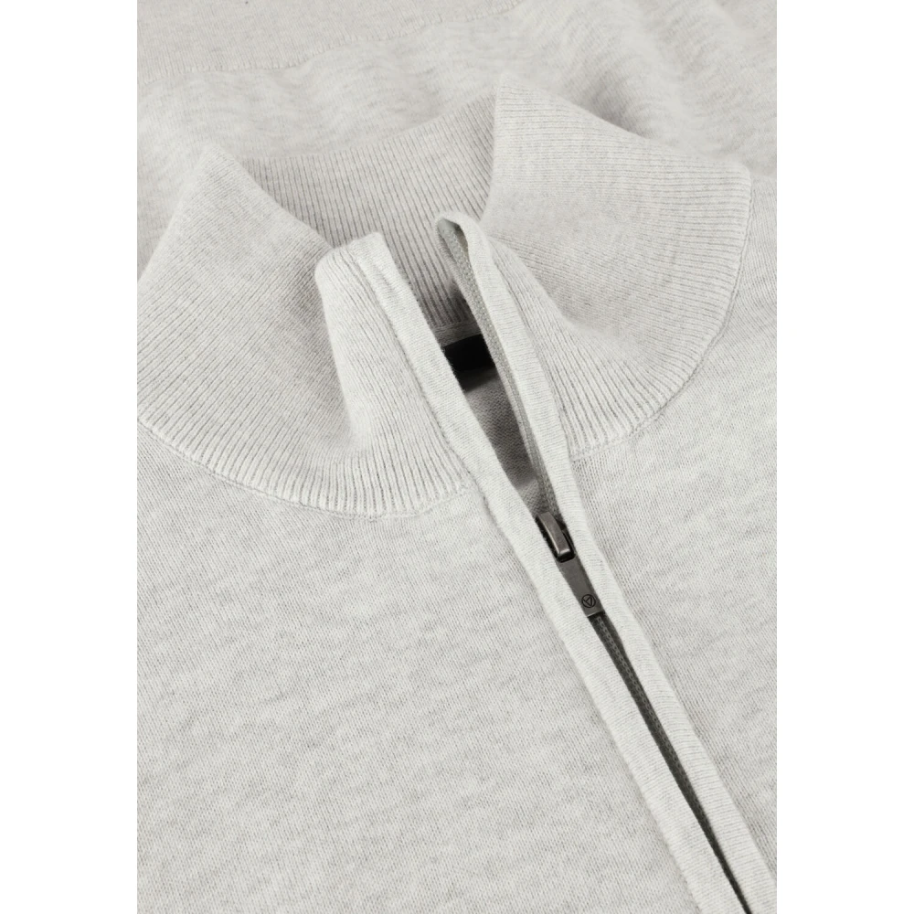 Saint Steve Grijze Half Zip Trui voor Mannen Gray Heren