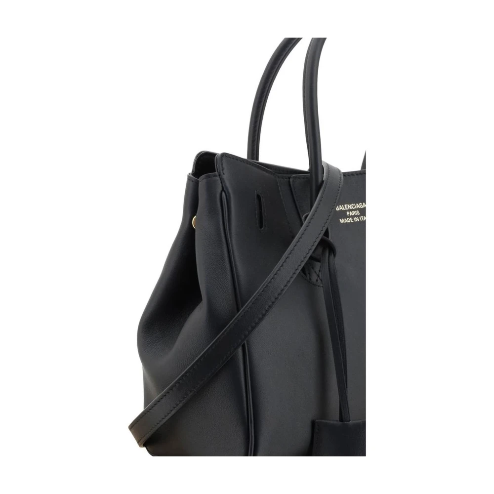 Balenciaga Leren schoudertas met verstelbare band Black Dames